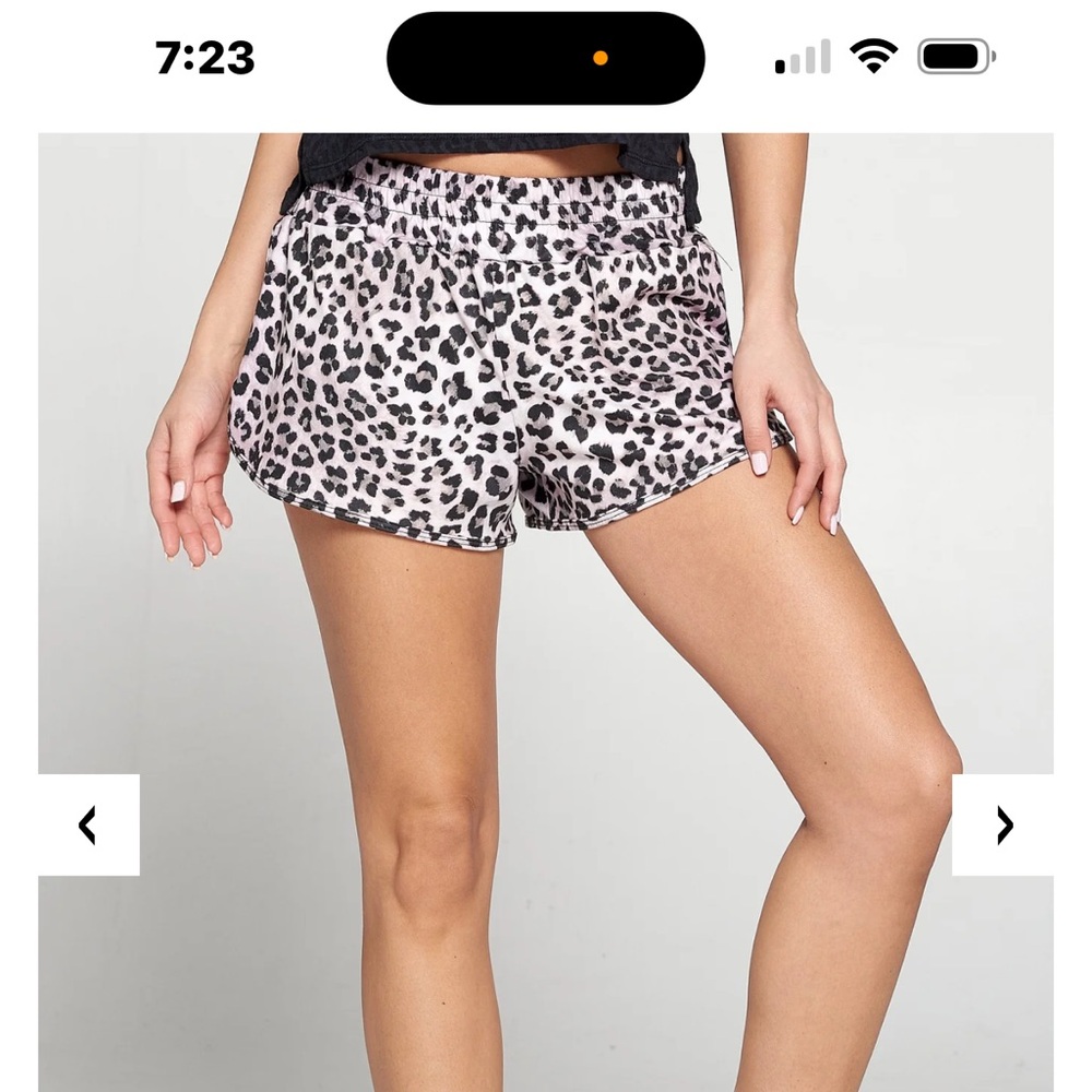 Just Be Black Polka Dot and Pink Leopard Shorts